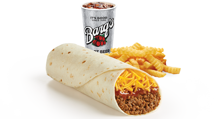 (#11) Beef & Cheddar BURRITO MEAL
